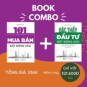 Hình ảnh COMBO sách bất động sản: 101 câu hỏi và giải đáp về mua bán bất động sản + Bậc thầy đầu tư bất động sản - Tác giả Phạm Văn Nam ( tái bản 2022)