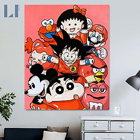 Mua Tranh sơn dầu số hoá có khung LIM Art - Tranh tô màu theo số hoạt hình  anime  manga