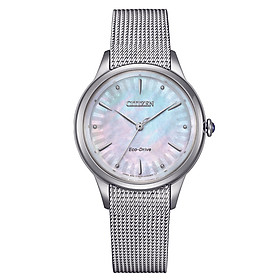 Đồng Hồ Nữ Citizen Eco-Drive Dây Thép Không Gỉ EM1150-86D - Mặt Xà Cừ (Sapphire)