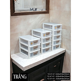 TỦ NHỰA MINI 3/4/5 TẦNG ĐA NĂNG KIỂU DÁNG & MÀU SẮC PHONG CÁCH BẮC ÂU