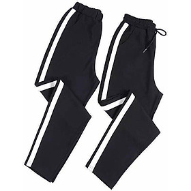 Quần 1 sọc suôn unisex , Quần ống suôn 1 sọc , quần 1 line , quần sọc nam nữ nỉ cotton