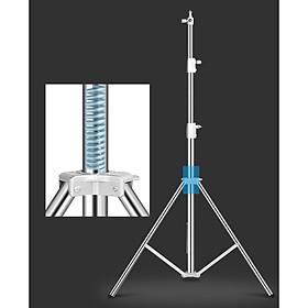 Hình ảnh Chân Đèn Inox 2.8M Tải Trọng Cao, Chân Chuyên Dùng Trong Studio, Chân Đầu Ren 1/4&3/8