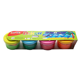 Nơi bán Bột Nặn Học Tập Dough 4 Hủ 4 Màu Thường + Khuôn SMARTKIDS SK-DC20R (20g) - Giá Từ -1đ