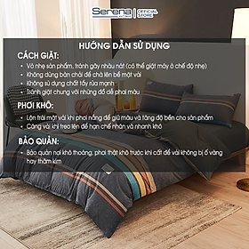 Bộ Chăn Ga Gối 5 Món Cao Cấp Cotton Tici SERENA Chính Hãng - Bộ Chăn Ga Ra Drap Gối Mền Nệm Đệm Giường Đẹp Cotton 5 Món Khách Sạn Cao Cấp 1m2 1m4 1m6 1m8 2m 2m2x2m