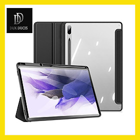 Bao Da Chính Hãng Dux Ducis TOBY Cho Samsung Galaxy Tab S8 Lưng Trong Suốt Không Ố Vàng, Có Ngăn Đựng Bút - Hàng Chính Hãng