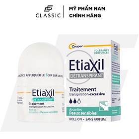 Lăn Khử Mùi Etiaxil Détranspirant Traitement Aisselles Peaux Sensibles 15ml (Dành cho da hỗn hợp, da nhạy cảm)