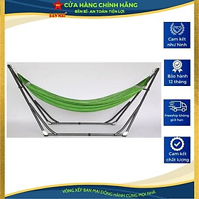 Mua Bộ võng xếp BAN MAI: sơn tĩnh điện và lưới thép số 9 (Giao màu ngẫu nhiên)