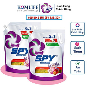 Combo 2 túi nước giặt xả SPY Super White Passion 3