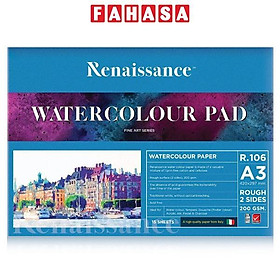 Tập Vẽ Màu Nước A3 - Renaissance R-106 (15 Tờ)
