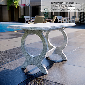 Mua BÀN ĐÁ DÀI NGOÀI TRỜI/SÂN VƯỜN/TRONG NHÀ-TRẮNG BÌNH ĐỊNH