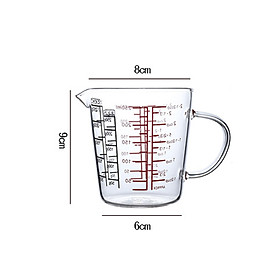 Mua Ca thủy tinh chia vạch chịu nhiệt đong sữa 250ml và 500ml