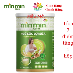 1 hộp(500g) Ngũ Cốc Lợi Sữa Min Min Care dạng lon- Chuyên Lợi Sữa và Phục Hồi Sức Khỏe Sau Sinh