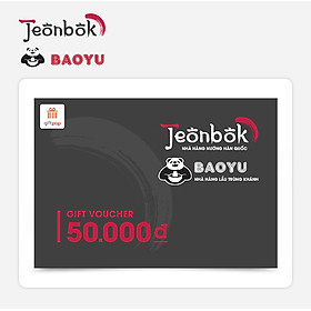 Evoucher Phiếu Quà Tặng Jeonbok - BaoYu 50K 