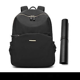 Giá thấp nhất ba lô túi máy tính túi xách nữ phiên bản Hàn Quốc của xu hướng thời trang mới ba lô du lịch vải Oxford thông thường dành cho doanh nhân - [Gói] Bàn di chuột đen + đen