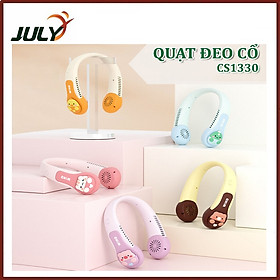 Quạt Đeo Cổ Mini Không Cánh WIND hình thú 2 bên siêu cute CS1330 - JL - GIAO NGẪU NHIÊN 