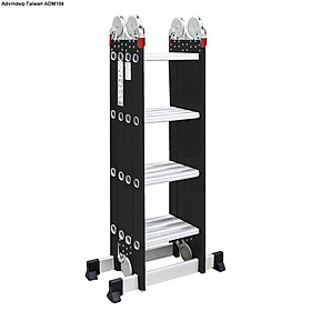 Mua Thang nhôm gấp đa năng 4 đoạn Advindeq ADM104 Black - Hàng chính hãng