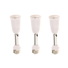 3x E26 to E26 Lamp Light Socket Extended Adaptor Bulb Holder Extension Base