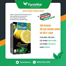 Trà túi lọc Dilmah Chanh Lemon - Hàng chính hãng - Thải độc, trị cảm lạnh, cải thiện tinh thần [Farm Nhà Việt]