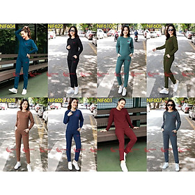 Bộ Nỉ Giữ Nhiệt Nữ cao cấp , thiết kế đẹp, đa tính năng, co giãn tốt, thoải mái vận động