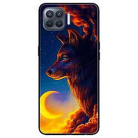 Ốp lưng dành cho Oppo A93 - F17 Pro mẫu Sói Và Mặt Trăng