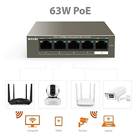 Mua TEF1105P-4-63W Switch Để Bàn 5 Cổng 10/100Mbps Với 4 Cổng PoE- hàng chính hãng