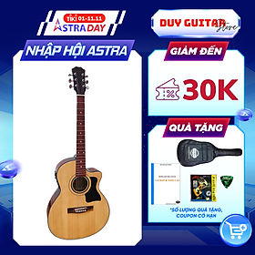 Đàn guitar acoustic model DT70X có EQ 7545R cho ra âm thanh tốt dành cho bạn mới tập