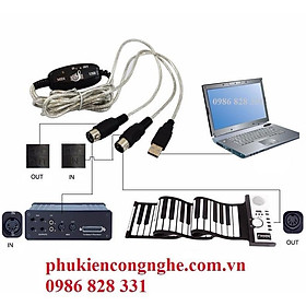 Cáp chuyển Midi sang USB cho đàn Organ kết nối Máy tính