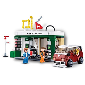 Đồ chơi lắp ráp trạm xăng dầu Tinitoy YY741987 - 322 mảnh