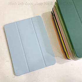 Ốp lưng tablet Táo Silicon DIY Pastel, có khay đựng bút, mặt lưng nhám mờ chống ố dành cho Gen 7 8, Air 3 4, Pro 11 12.9