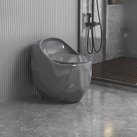 Mua Bồn cầu trứng với siphong ống lớn thiết kế bề mặt hạt động phộng độc đáo cùng nhiều màu sắc