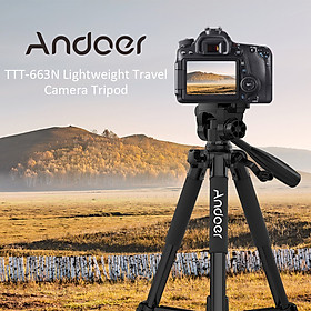 Chân Máy Ảnh Du Lịch Hỗ Trợ Quay Phim Andoer TTT-663N Cho Máy DSLR 57.5 inch (Tải Trọng 3kg)