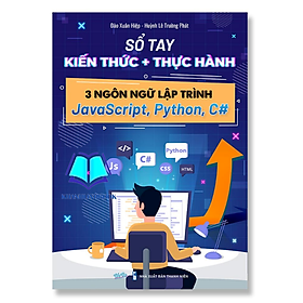 Hình ảnh Sách - Sổ tay kiến thức + thực hành 3 ngôn ngữ lập trình JavaScript, Python, C# (WU)