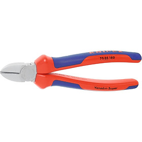 Kềm Cắt Mặt Chéo Knipex Mạ Crom Dài 180 Mm 70 05 180