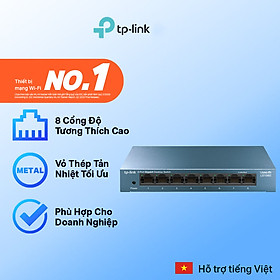 Bộ Chia Tín Hiệu TP-Link LS108G Switch Để Bàn 8 Cổng 10/100/1000Mbps - Hàng Chính Hãng