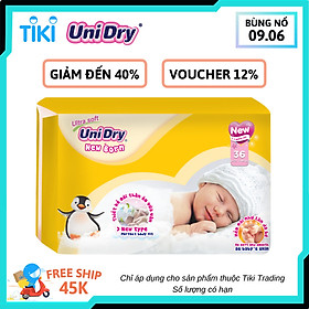 Tã Dán Sơ Sinh UniDry NB36 (36 Miếng)