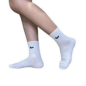 Combo 3 Đôi Tất Vớ Nik Trắng Đen Thể Thao Cổ Ngắn, Cổ Trung, Cổ Cao Nam Nữ Vải Dệt Kim HBH