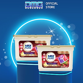 Combo 2 Hộp Viên Giặt Tiện Lợi Max Pure 4in1 Hương Đắm Say (30 viên/hộp)