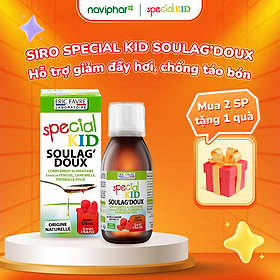 TPBVSK Special Kid Soulag'doux - Hỗ trợ nhuận tràng, hỗ trợ giảm táo bón (125ml) [Siro – Nhập khẩu Pháp]