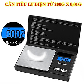 Cân Tiểu Ly Điện Tử 200Gx 0,01G V2, kiểu dáng bỏ túi tiện lợi