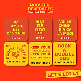 Mua Set 6 lót ly giấy Rooster Beers