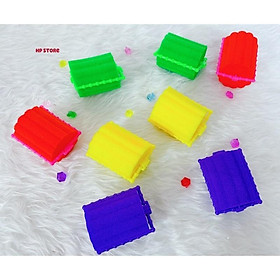 2 Lô Cuốn Tóc Size To Bằng Mút Uốn Cong, Giữ Nếp Tóc Xoăn Nhiều Màu Hàng Đẹp - 2 Lô To Vàng Chanh