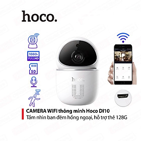 Hình ảnh Bảo hành 1 đổi 1 trong 1 năm Camera Xoay 360 độ, 10MP Siêu Nét, Đàm Thoại 2 Chiều Wifi thông minh, phát hiện chuyển động của DI10 - hàng chính hãng