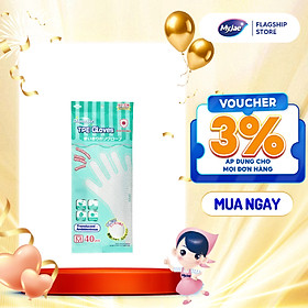 Găng Tay Chống Khuẩn TPE MyJae Một Lần Dùng Nấu Ăn, Rửa Chén Bát Size M (40 Cái/Hộp)