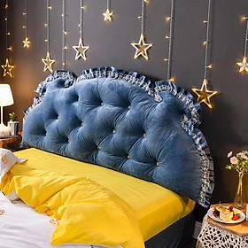 Gối Tựa Đầu Giường Đính Khuyu Mẫu Hoàng Gia Cao Cấp Dài 1m8 và 1m5