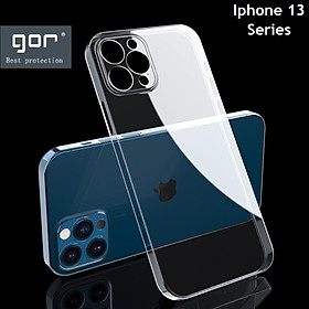 Ốp Lưng Dẻo Trong Suốt GOR cho IPHONE 13 Pro Max 13 Pro 13 13 Mini Có Gờ