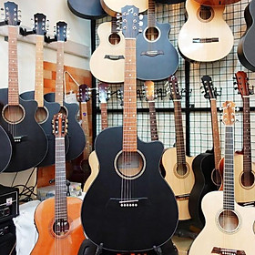 Mua Đàn guitar acoustic M300 (dây sắt ) có ty chỉnh cần