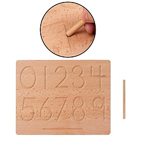 Montessori Tracing Boards Double Sided Wooden Learning Material
