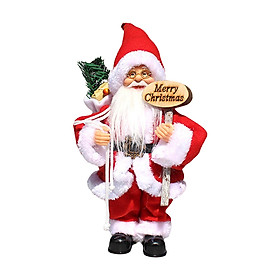 Búp Bê Ông Già Noel Có Nhạc Chạy Bằng Pin Trang Trí Giáng Sinh - Loại 1