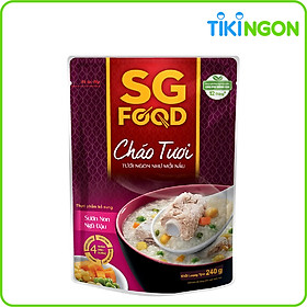 Cháo tươi SG Food sườn non ngủ đậu 240g