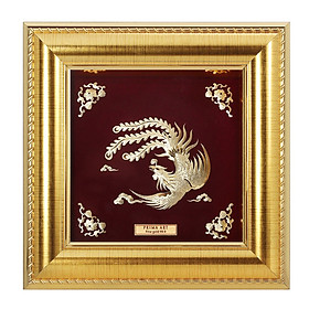 Tranh Vàng 24K PRIMA ART - PHƯỢNG HOÀNG - Kích thước 16 x 16 cm - CGS-0371-07